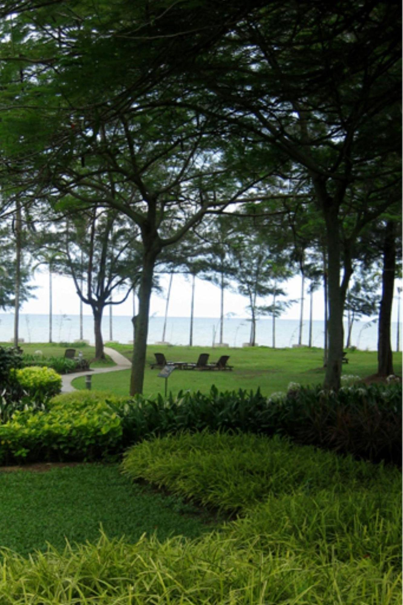 Miri Marriott Resort & Spa Exterior foto View of the ocean from the resort